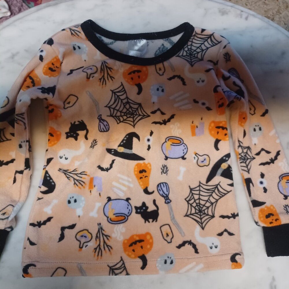 Modern Kid's Baby Girl's Halloween Long Sleeve Plush Top 12M
